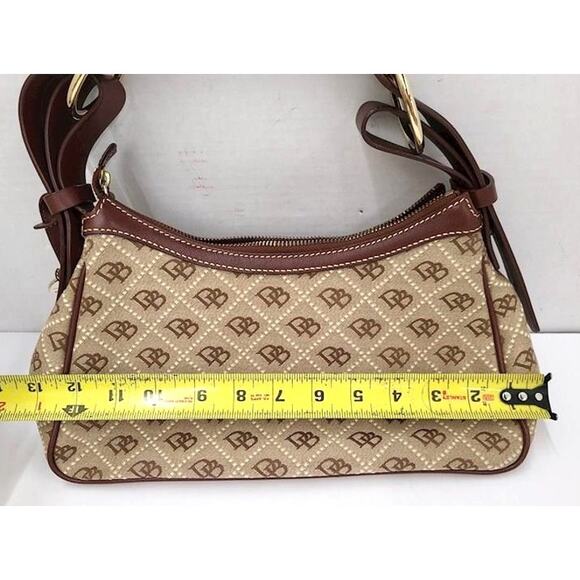 Dooney & Bourke Canvas Monogram Shoulder Mini Handbag Vintage - Picture 2 of 10